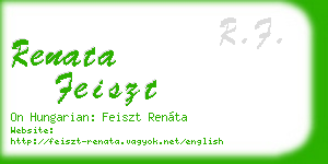 renata feiszt business card